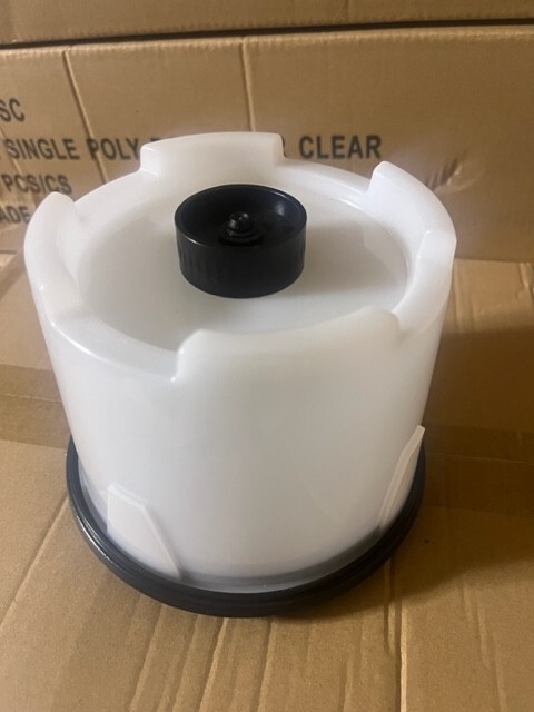 2 PCS 50-Disc Heavy Duty Cake Box /Spindle, White/Black PSC120WHT 