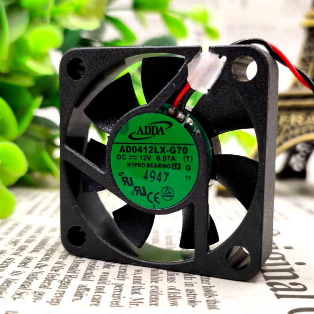 For ADDA AD0412LX-G70 4010 4cm DC12V 0.07A Industrial Cooling Fan Small Quiet