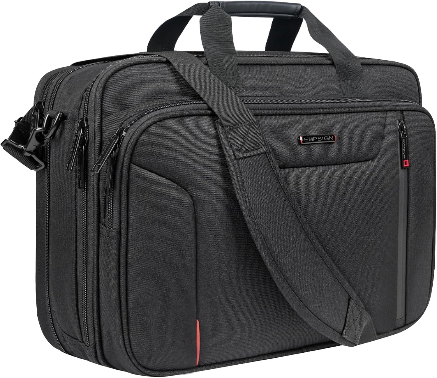 EMPSIGN Stylish Laptop Bag Briefcase, 17.3 Inch Laptop Case Expandable Messenger
