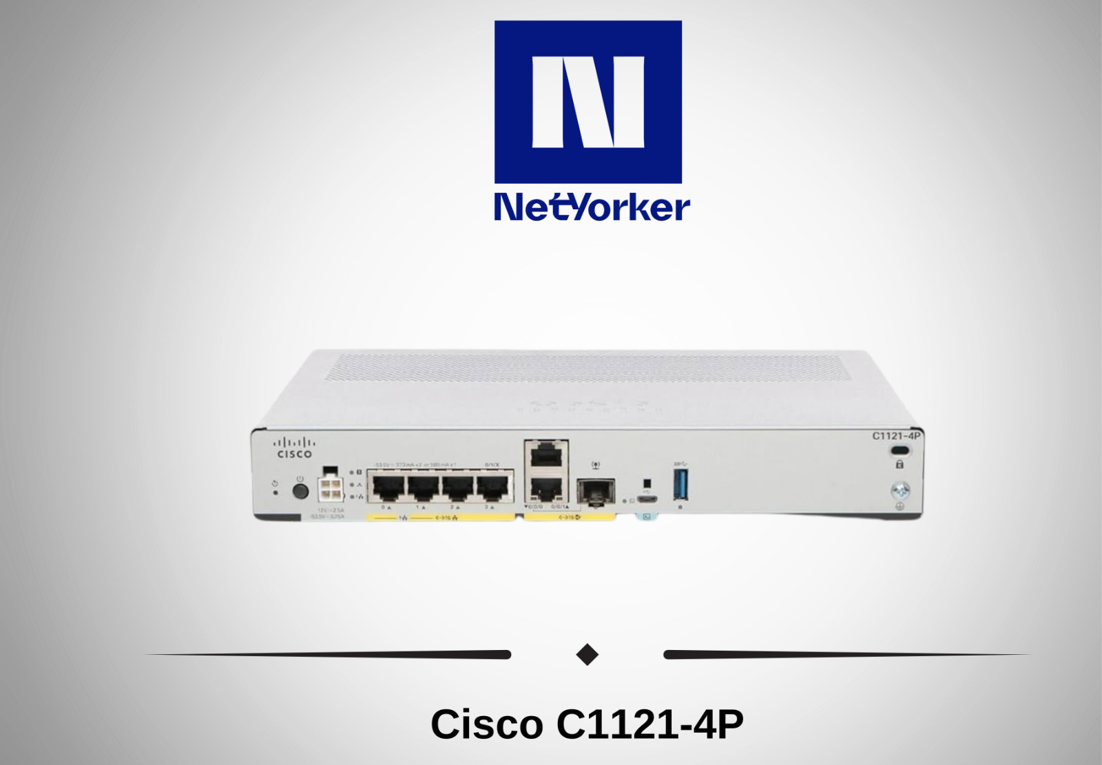 Cisco 1100 Series C1121-4P Integrated Services  Router -Fast Ship