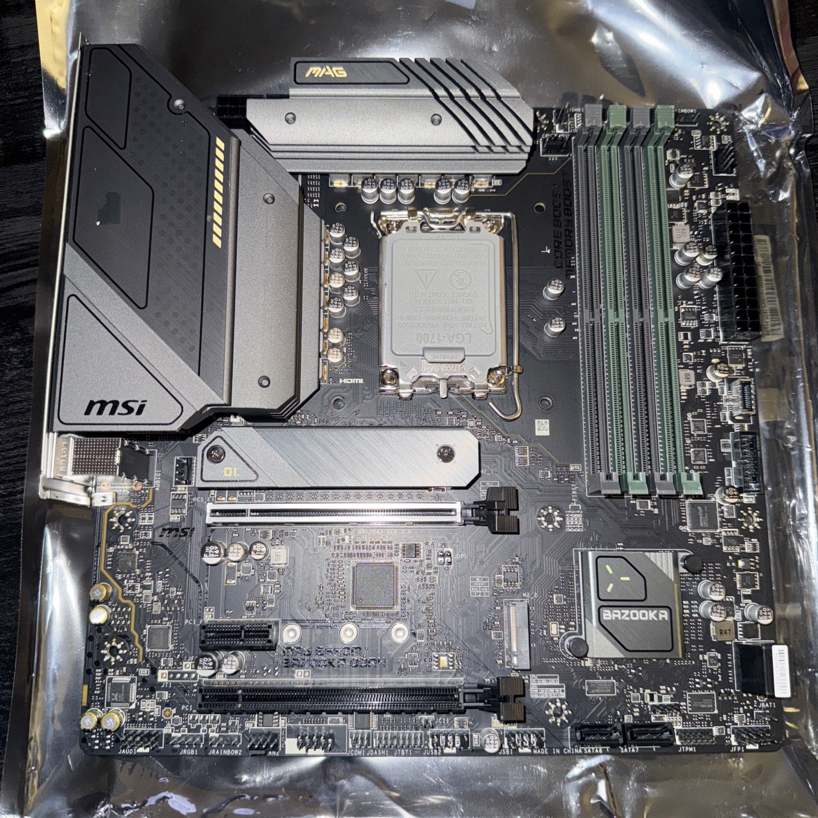 MSI MAG B660M Bazooka DDR4 LGA 1700 12 13 14 Intel B660 Micro ATX Motherboard