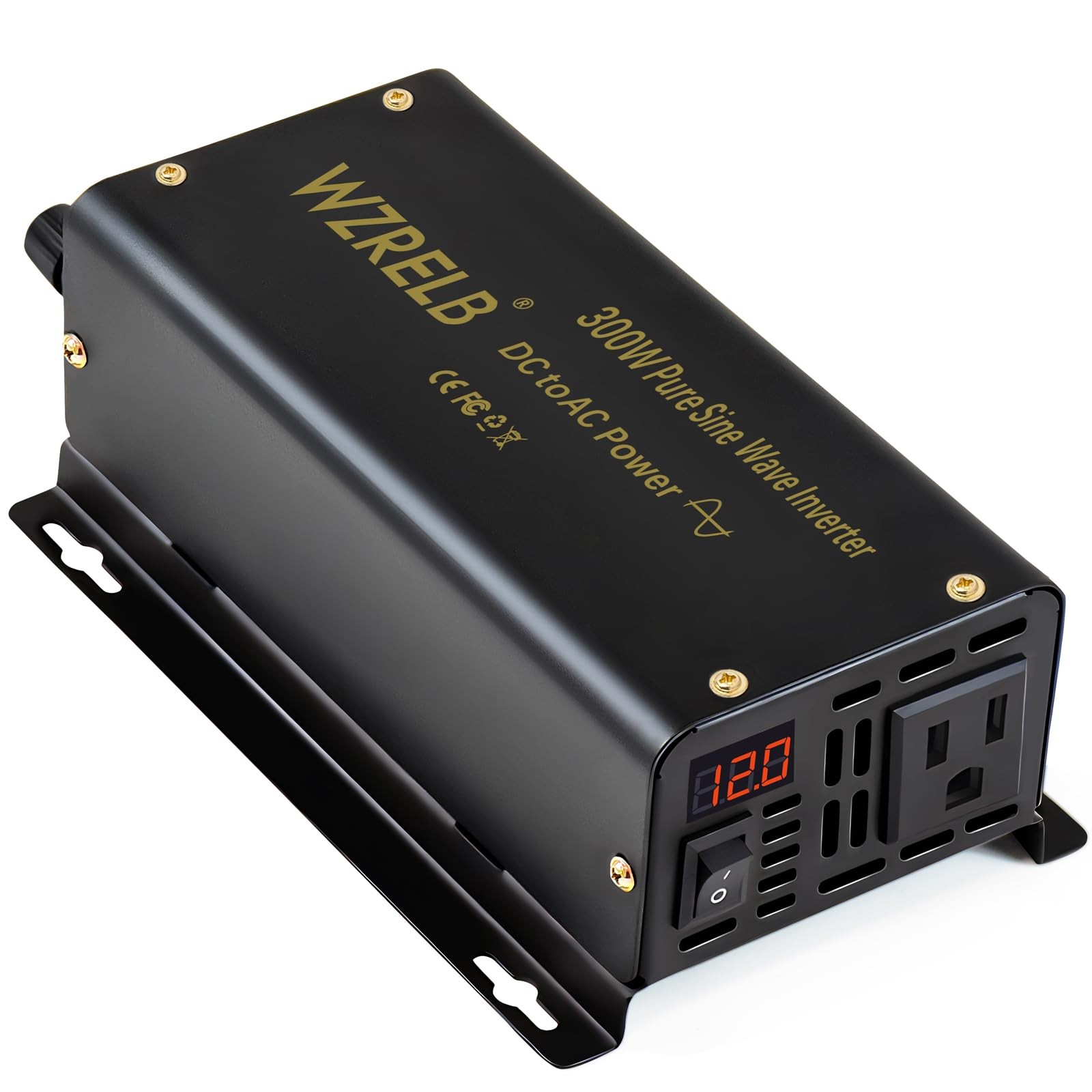 WZRELB 300W Pure Sine Wave Power Inverter 600W Peak DC 24V to 110V AC Car Ada...