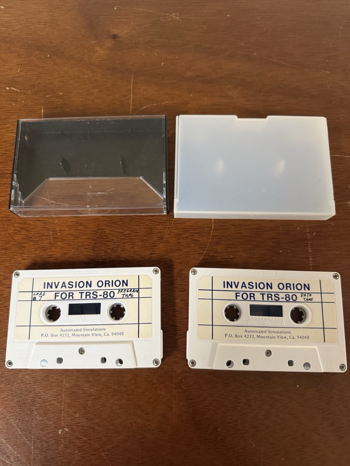 Vintage  1981 EPYX Invasion Orion & Star Fleet  Cassette for TRS-80 Good Cond