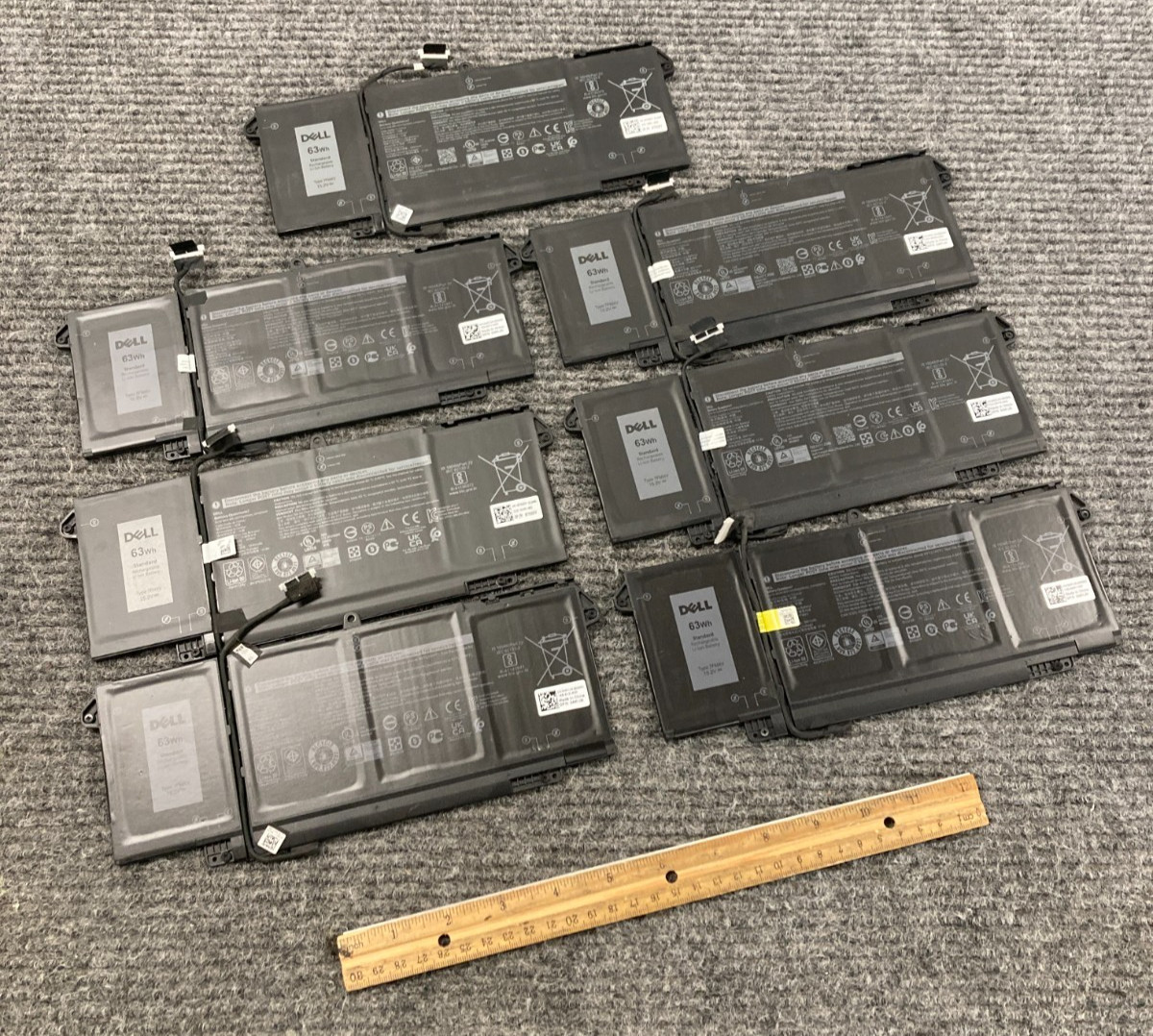 Lot of 7 Dell 7FMXV 3941mAh Original Batteries For Latitude