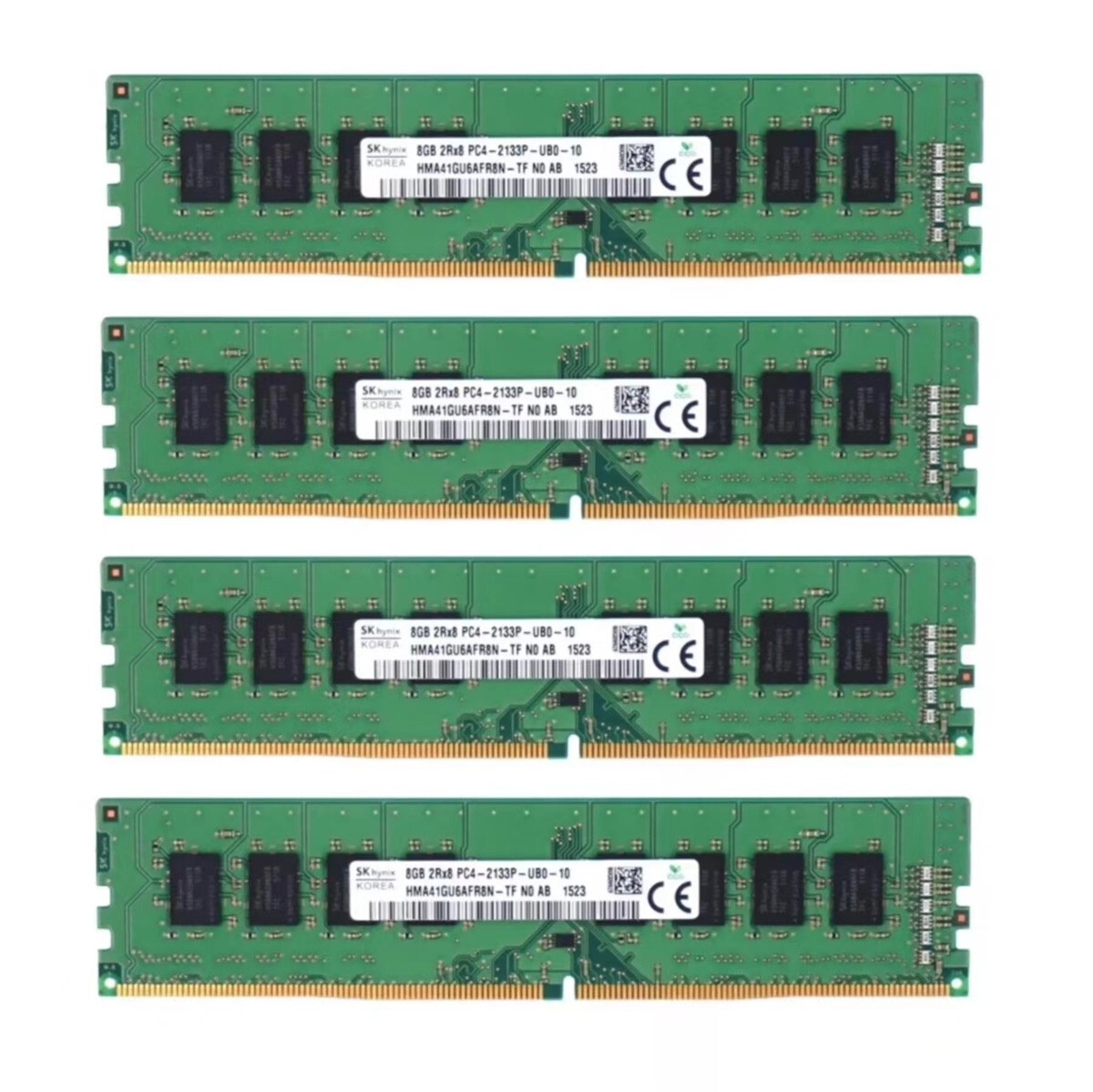 Hynix 32GB (4X8GB) DDR4 2133MHz PC4-17000 2RX8 UDIMM Memory Ram HMA41GU6AFR8N-TF