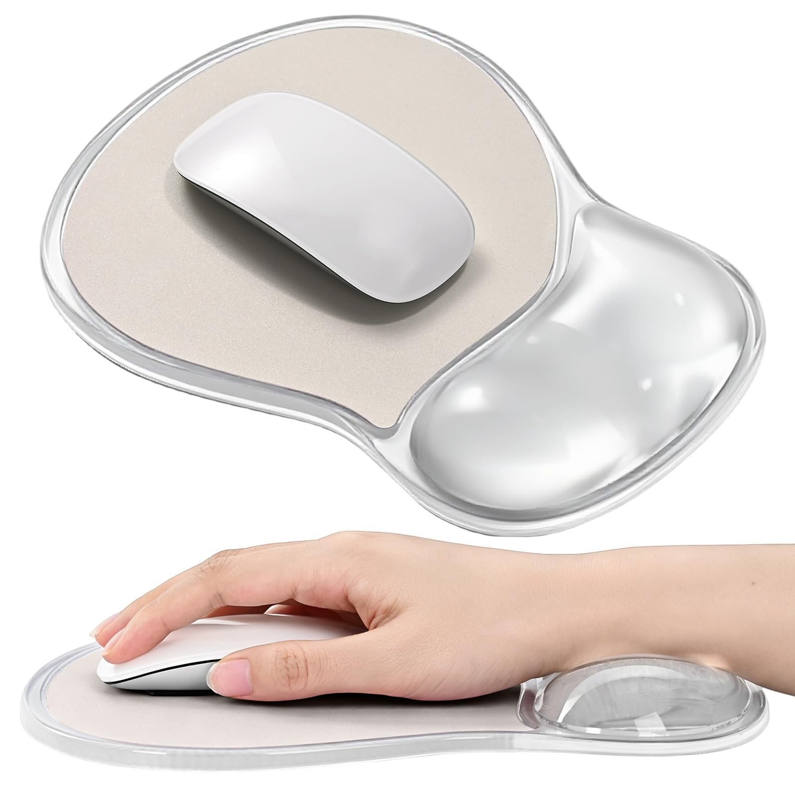 Ergonomic Waterproof Mouse Pad with Gel Wrist Rest Support