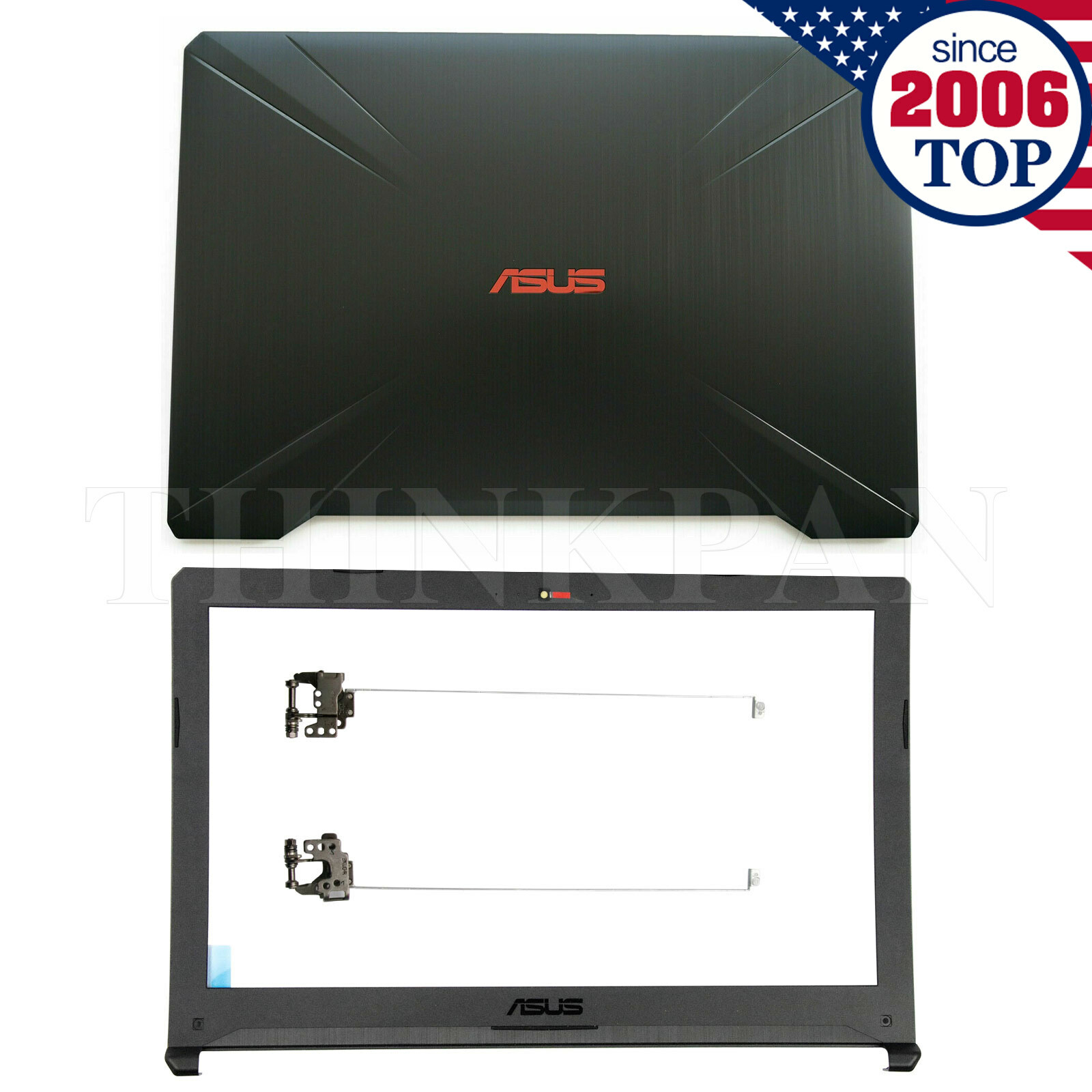 New ASUS Gaming FX504G FX504GE F80 FX80 LCD Back Cover Lid Front Bezel Hinges US