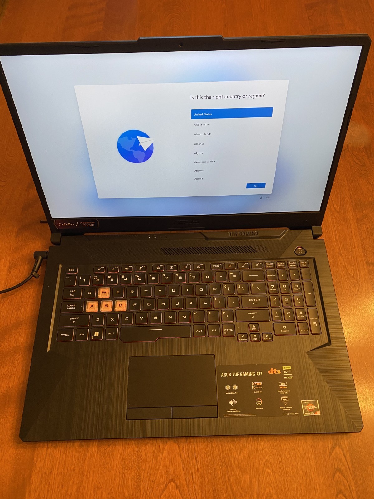 ASUS TUF Gaming A17 FA706N 17.3 AMD Ryzen 5 7535HS 16GB DDR5 512GB SSD