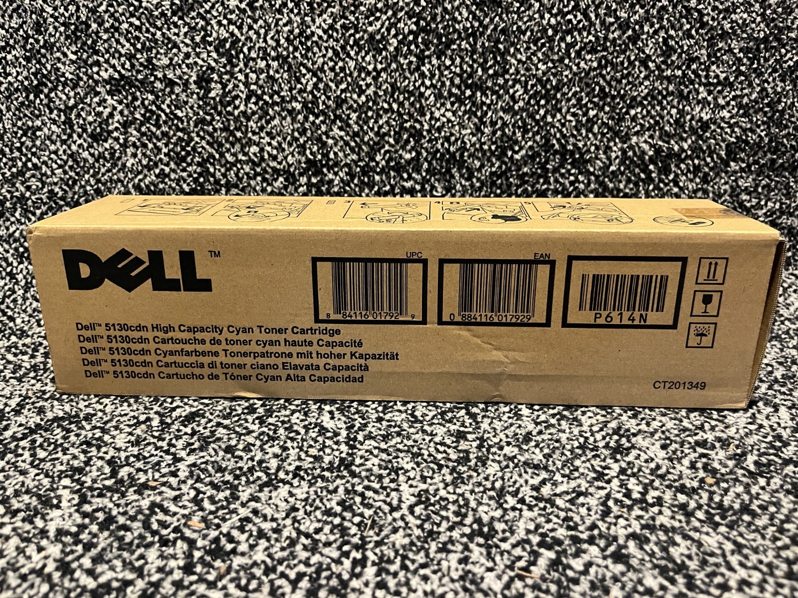 Genuine Dell 5130CDN Cyan High Capacity Toner Cartridge P614N