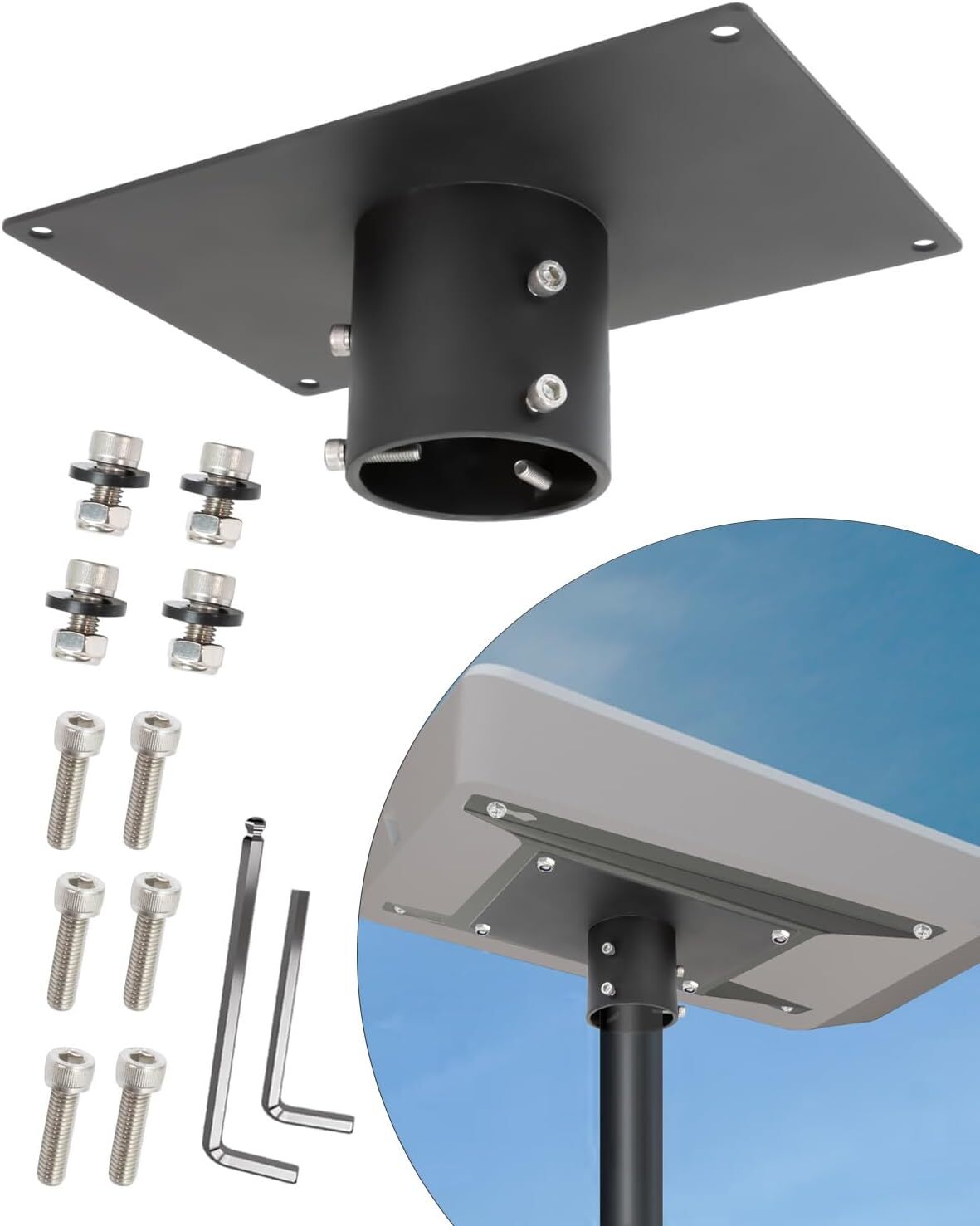 Starlink Flat High Performance Pipe Adapter, Internet Satellite Mounting Kit