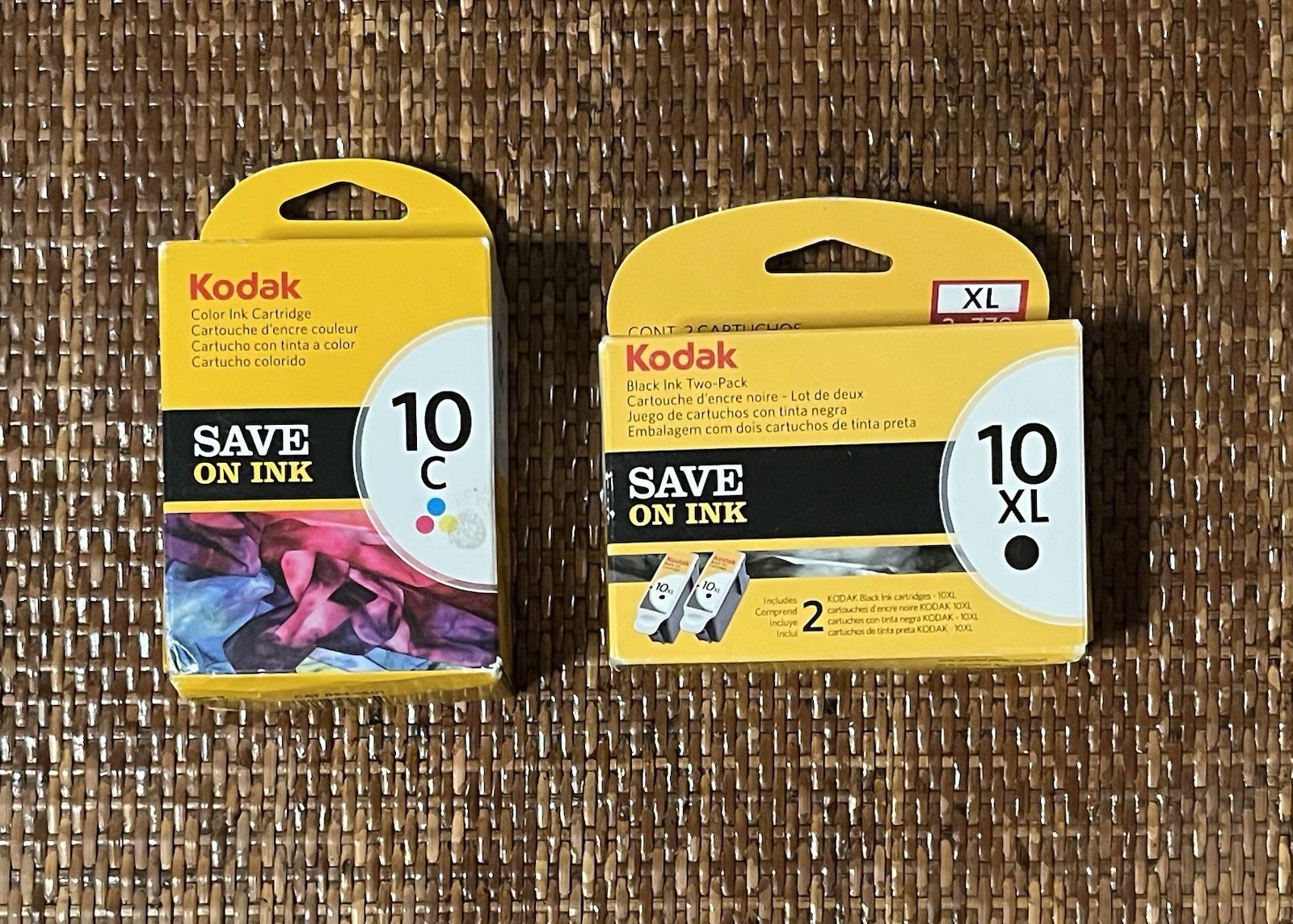 Kodak Combo Lot 10C Color (x1) + 10XL Black (x2) Ink Cartridges (Sealed)