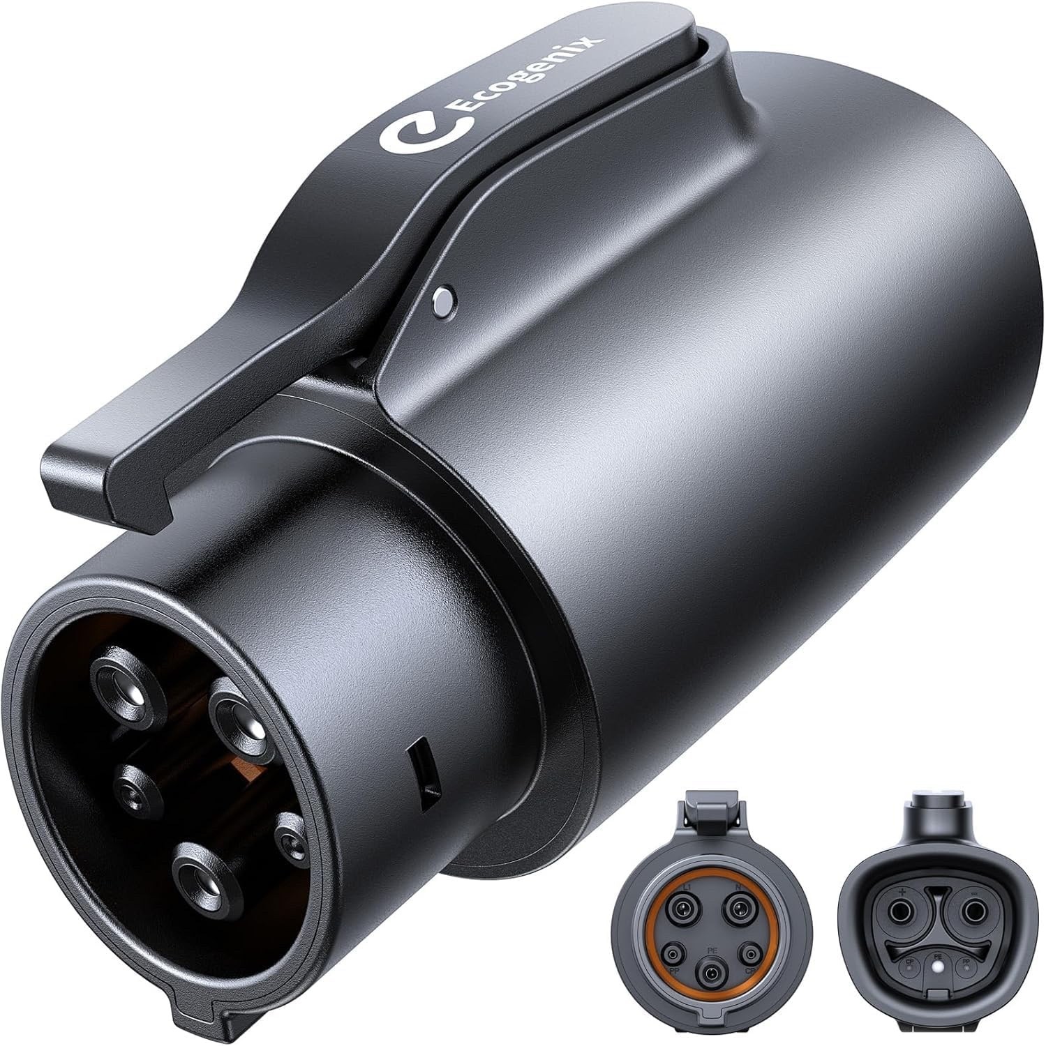 Ecogenix Tesla to J1772 Adapter 80A 240V NACS to J1772 EV Charger Wall