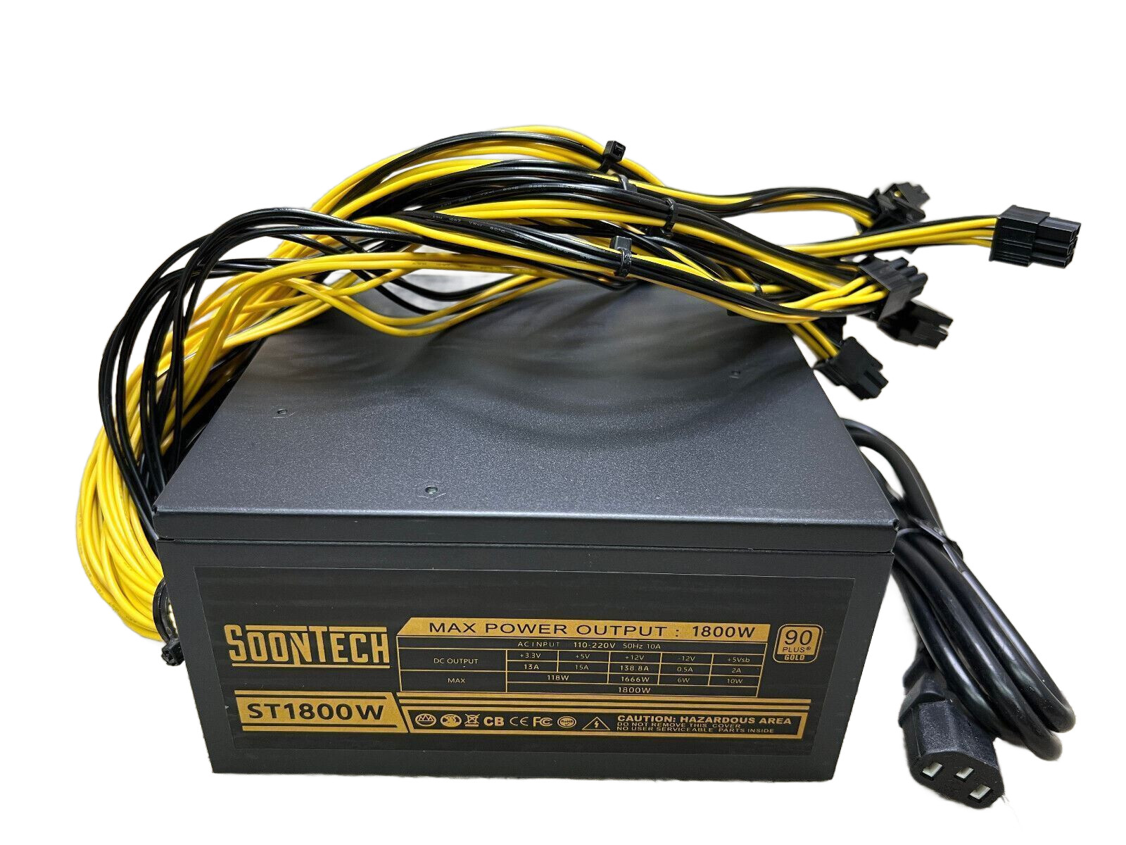 ST1800W SoonTech 1800W Power Supply for mining systems