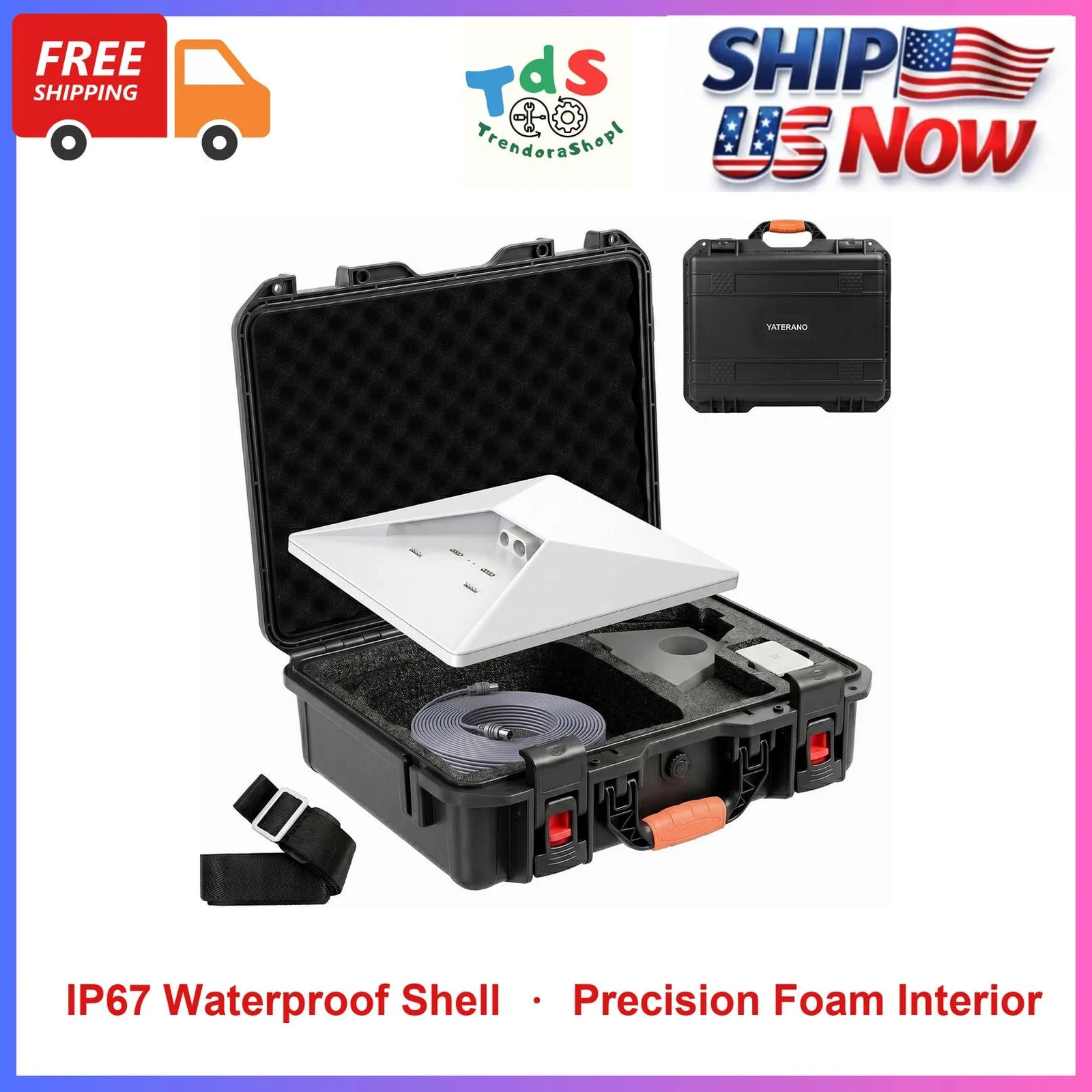 Starlink Mini Case Waterproof Hard Carrying Shoulder Strap Precision Cut Foam