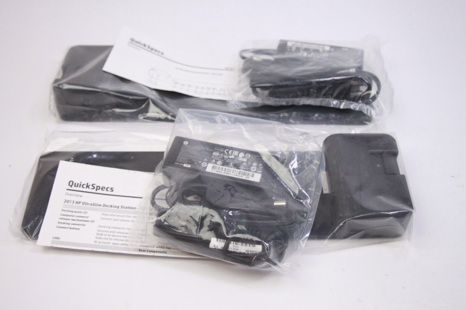 2X HP 2013 UltraSlim Docking Station w/ AC Adapter D9Y19AV#ABA NEW Unused