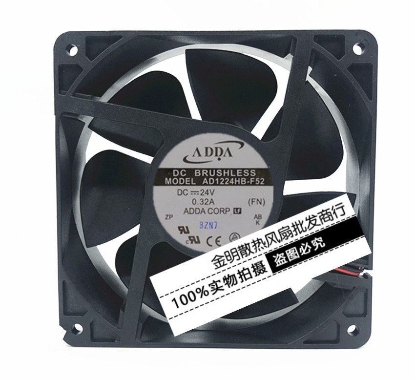 1PCS ADDA 12038 AD1224HB-F52 24V 0.32A High-Airflow Chassis Cooling Fan