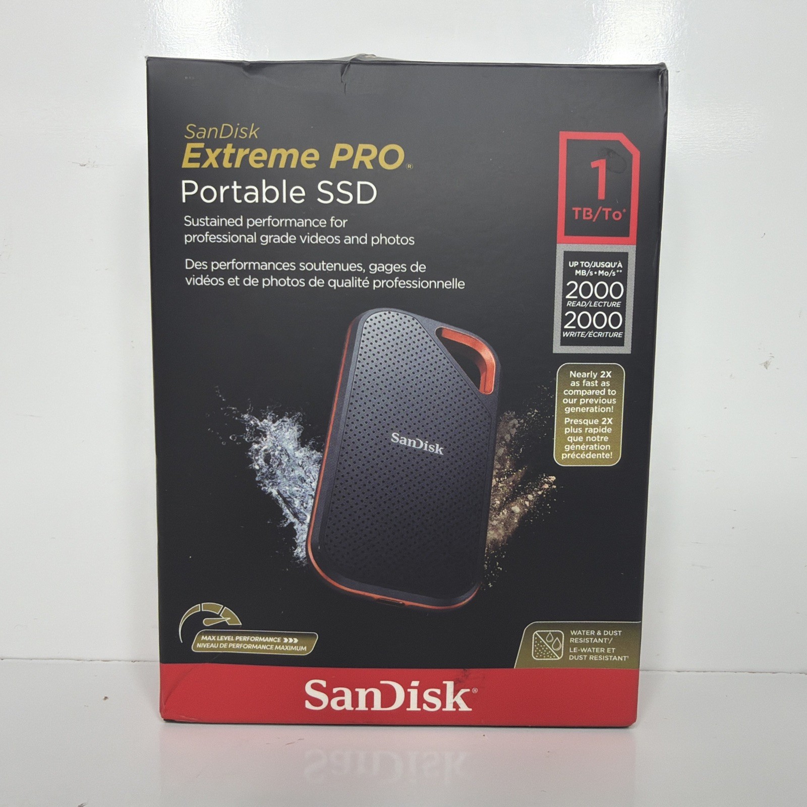 Open Box SanDisk Extreme PRO 1TB USB-C PortableSSD(SDSSDE81-1T00-G25)