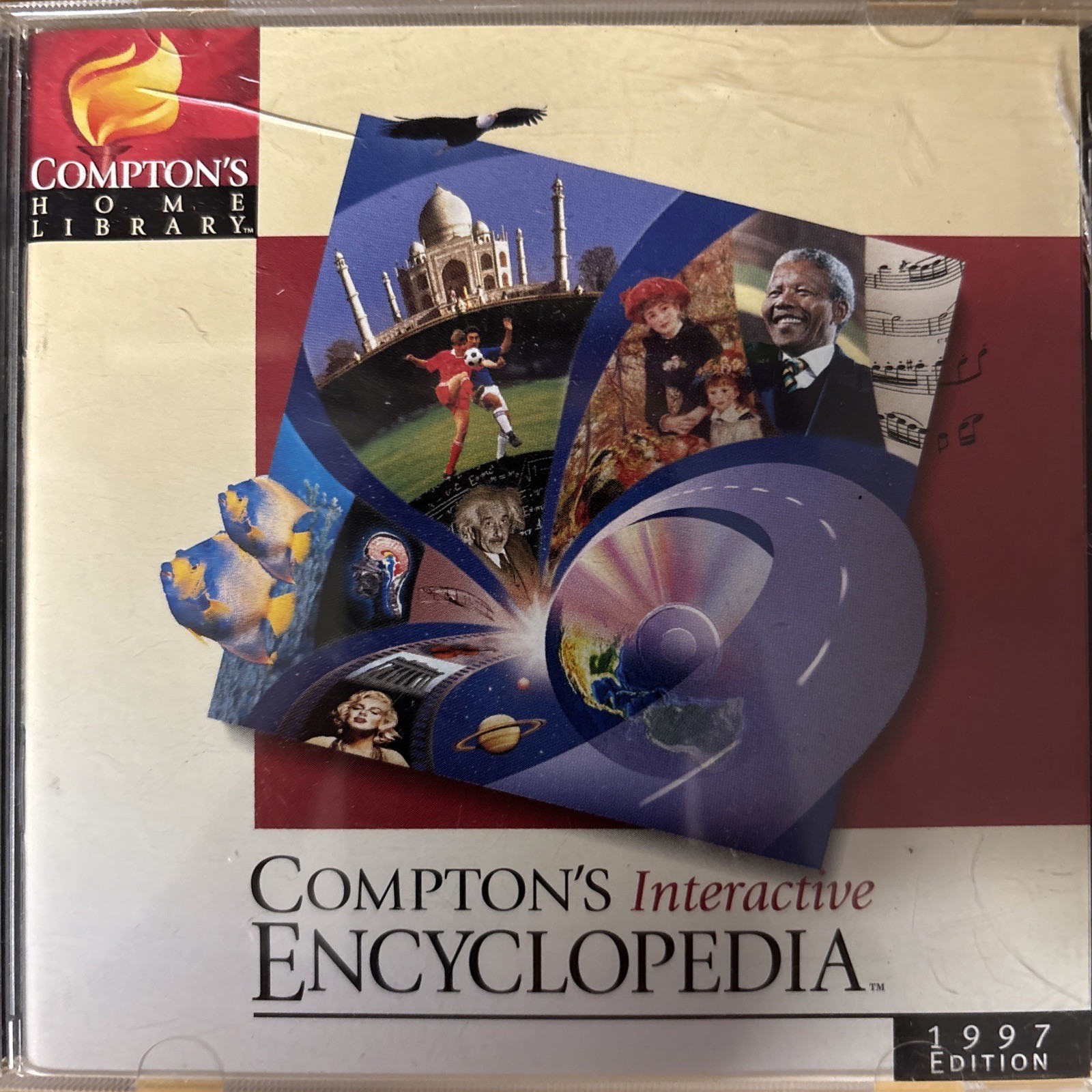 Vintage 1997 Comptons Home Library Interactive Encyclopedia 1998 Edition CD ROM
