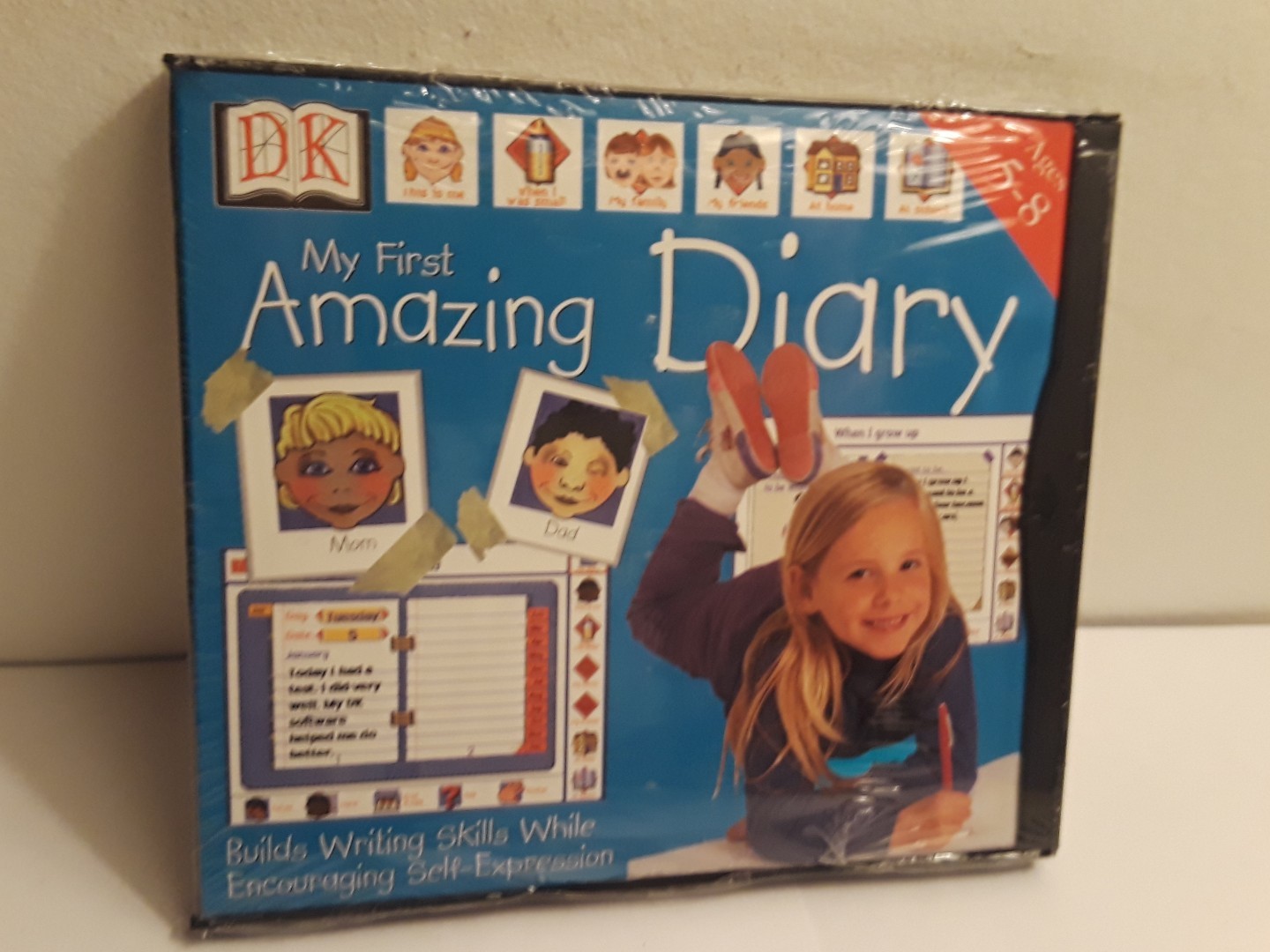 My First Amazing Diary Ages 5-8 (Windows/Mac, 1999, DK) New