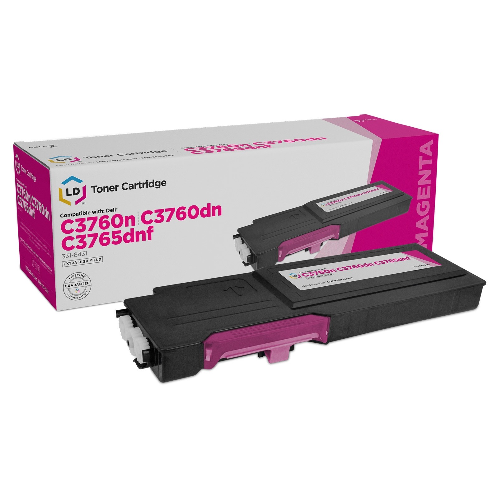 LD 331-8431 XKGFP Magenta Laser Toner Cartridge for Dell C3760n C3760dn C3765dnf