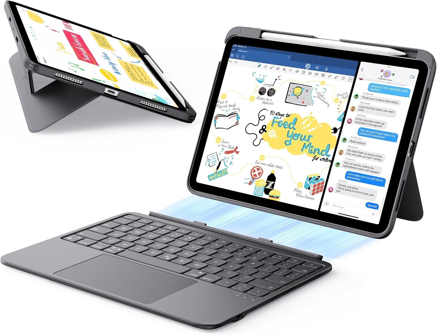 ESR Flex Series iPad Air 11 (M4/M3/M2), Air 10 (5/4th Gen) - Ultra Light - Gray