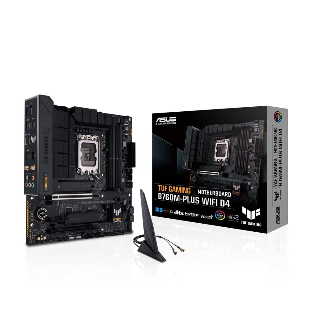 ASUS TUF Gaming B760M-PLUS WIFI D4 Motherboard LGA1700 MicroATX Intel B760 DDR4