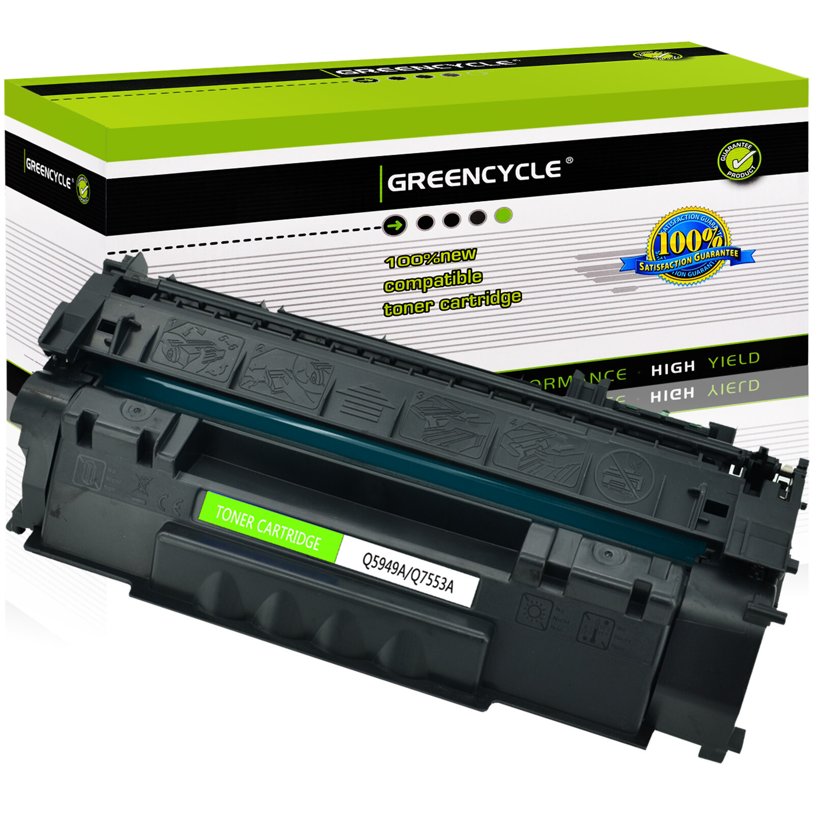 1PK Q5949A 49A Black Toner Cartridge compatible For HP LaserJet 1320t 1320n 3392