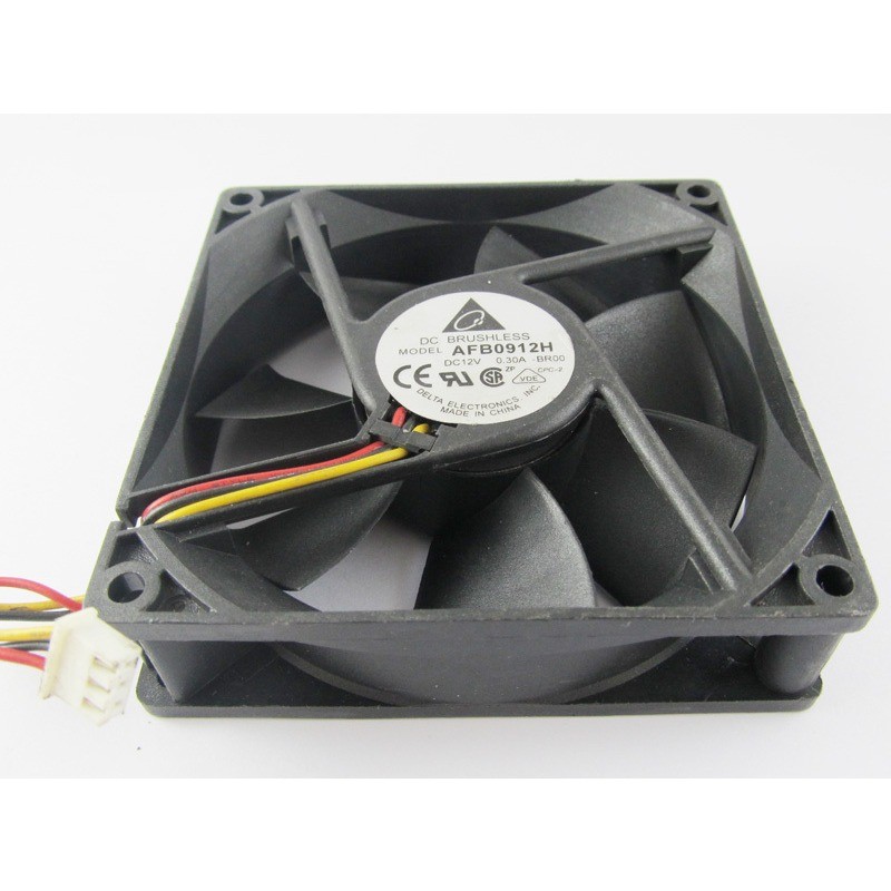 1PC For DELTA AFB0912H 9025 92x92x25mm 92mm 12V 0.3A 51CFM 3 wire DC Cooling Fan