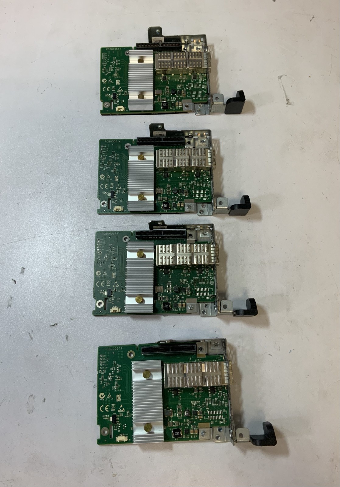 (Lot of 4) Dell Mellanox PCB000514 Single Port Network Card "Q3C"