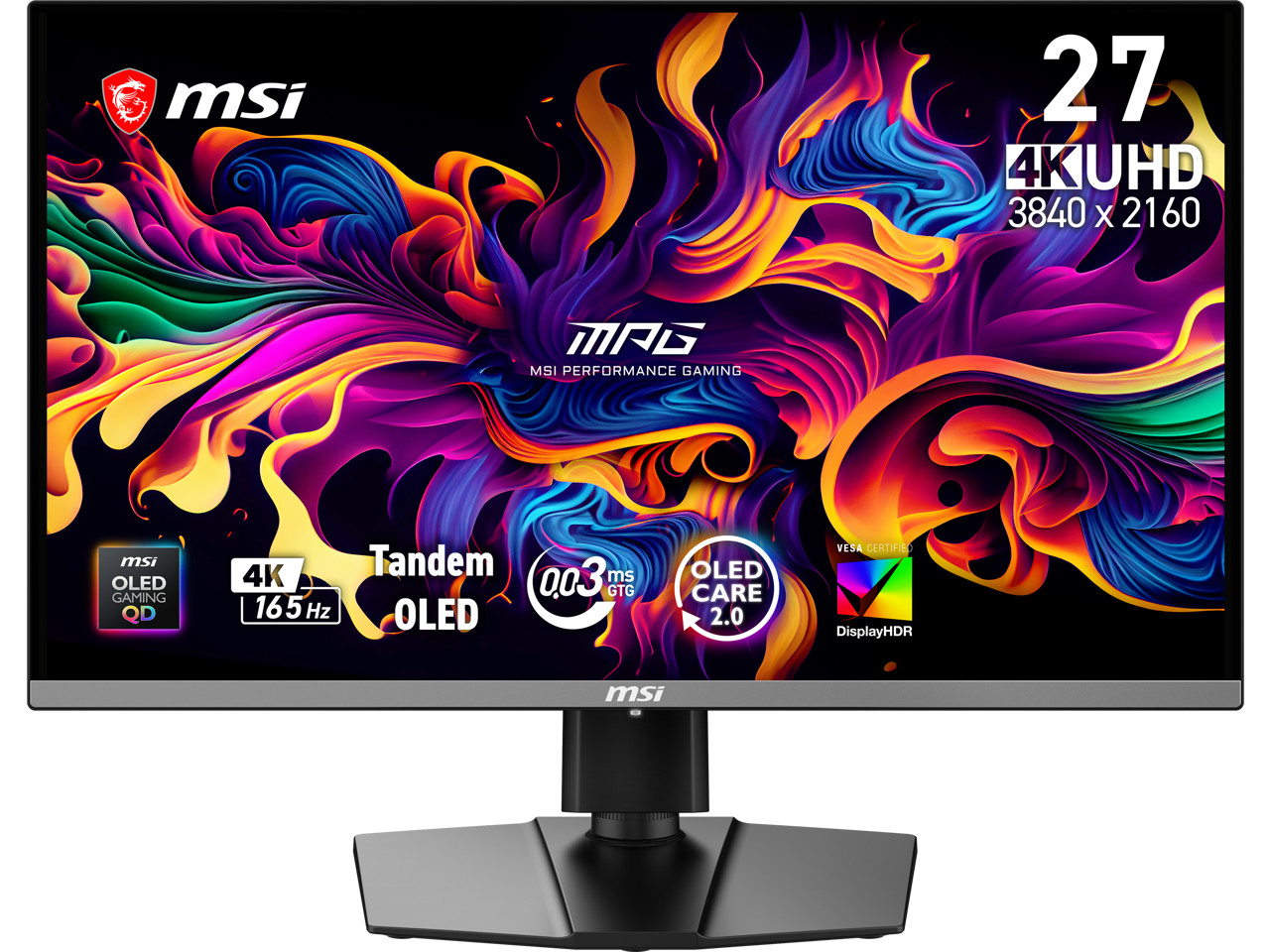 MSI MAG272UPQDOLEDE16 27" 4K UHD Gaming OLED Monitor