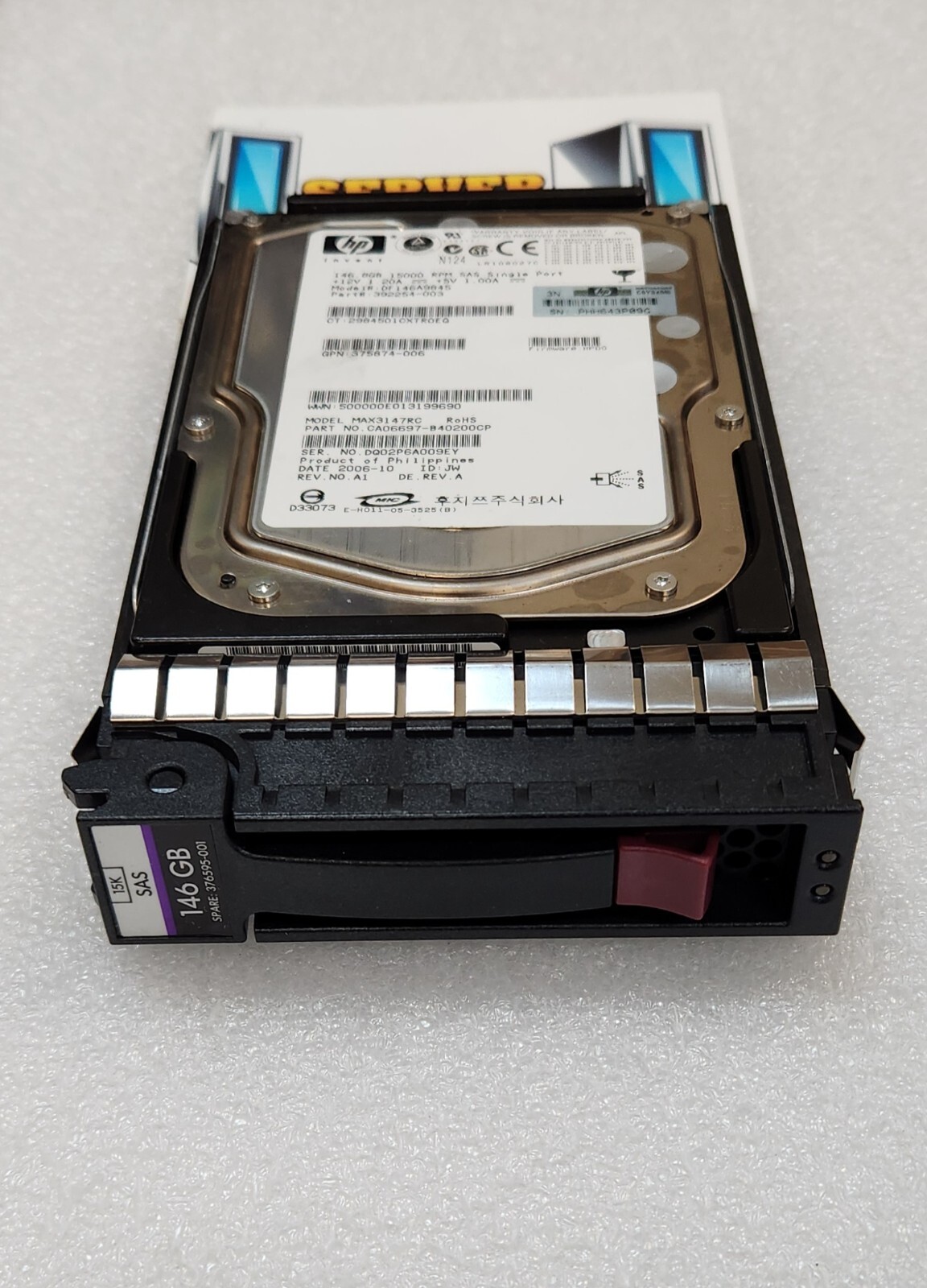 375872-b21 376595-001 HP SAS Universal 146 GB,Internal,15k RPM,3.5"  Hard Drive