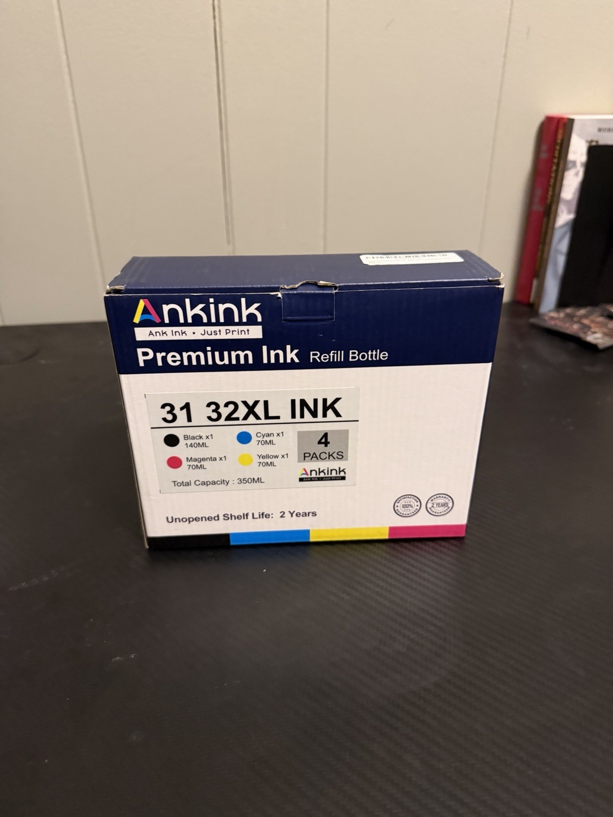 Ankink 31  32XL Yellow  Magenta Cyan Black ink comp with HP smart tank sealed