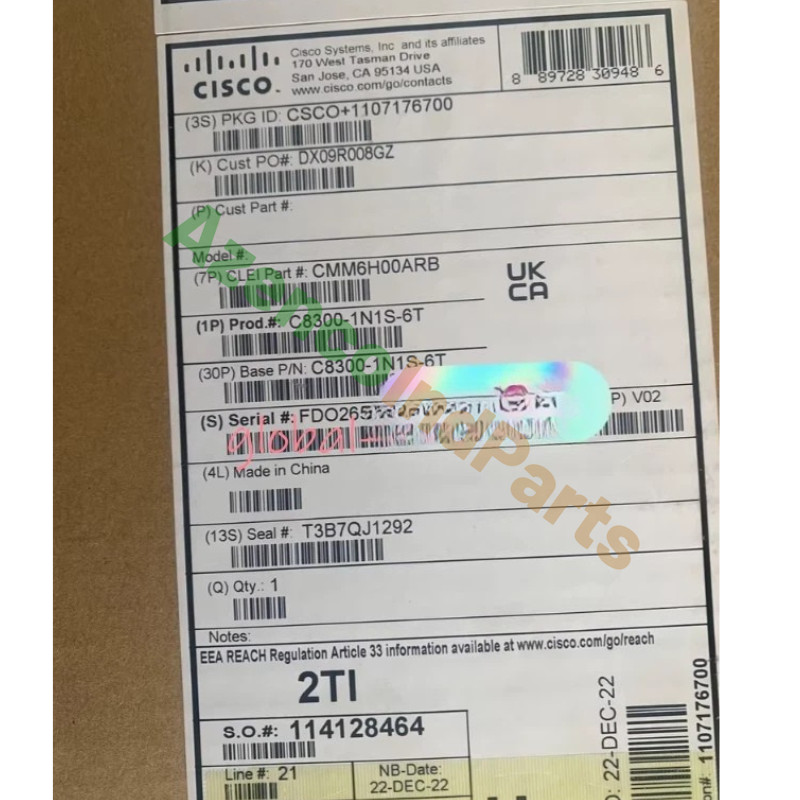 1PC New Cisco C8300-1N1S-6T C8300 Series Router C8300-1N1S-6T Fast Delivery
