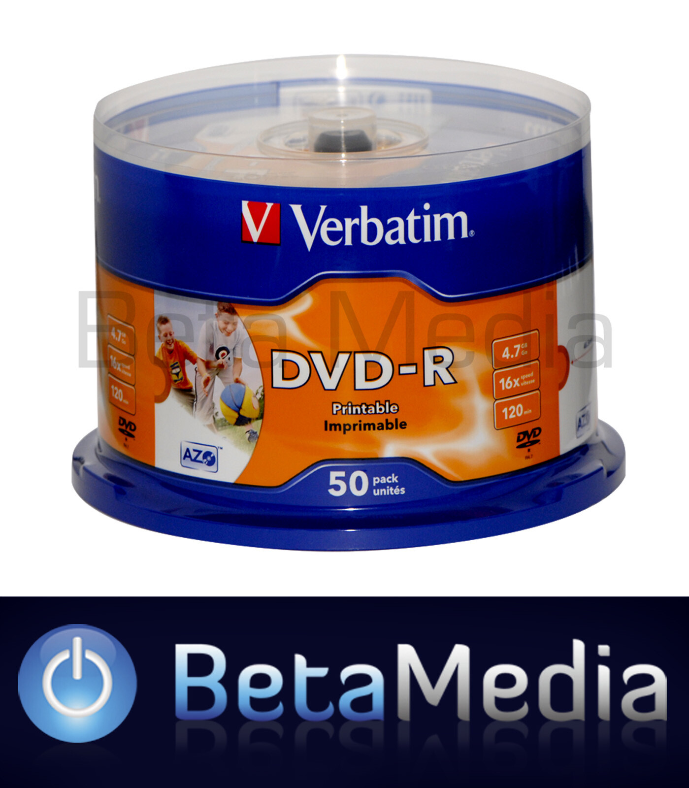 400 x Verbatim blank DVD-R 16x 4.7BG - FULL HUB Wide Printable DVD Discs