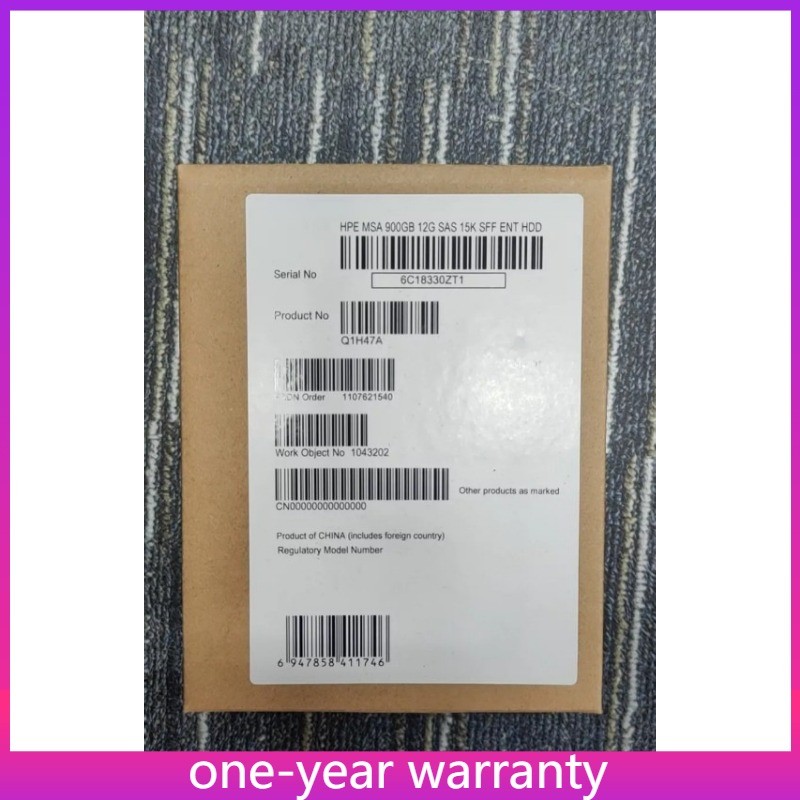 Q1H47A 873371-001 NEW HPE MSA 900GB 12G SAS 15K 2.5IN ENTERPRISE HDD Hard Drive
