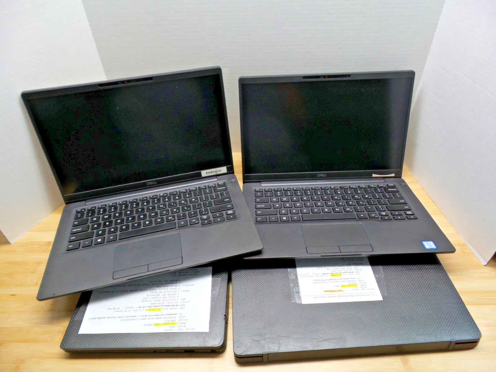 Lot of 4 🔥 DELL Latitude 7400 ✨ i5 i7 8th Gen ✨ Charger ✔ No RAM/SSD/Battery 👀