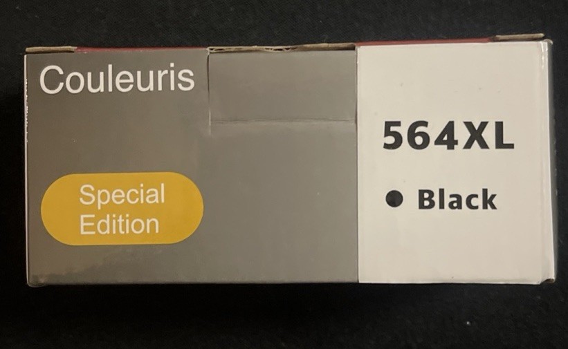 Couleuris 564 XL Printer Black Ink 2 Cartridge Box Sealed Brand New