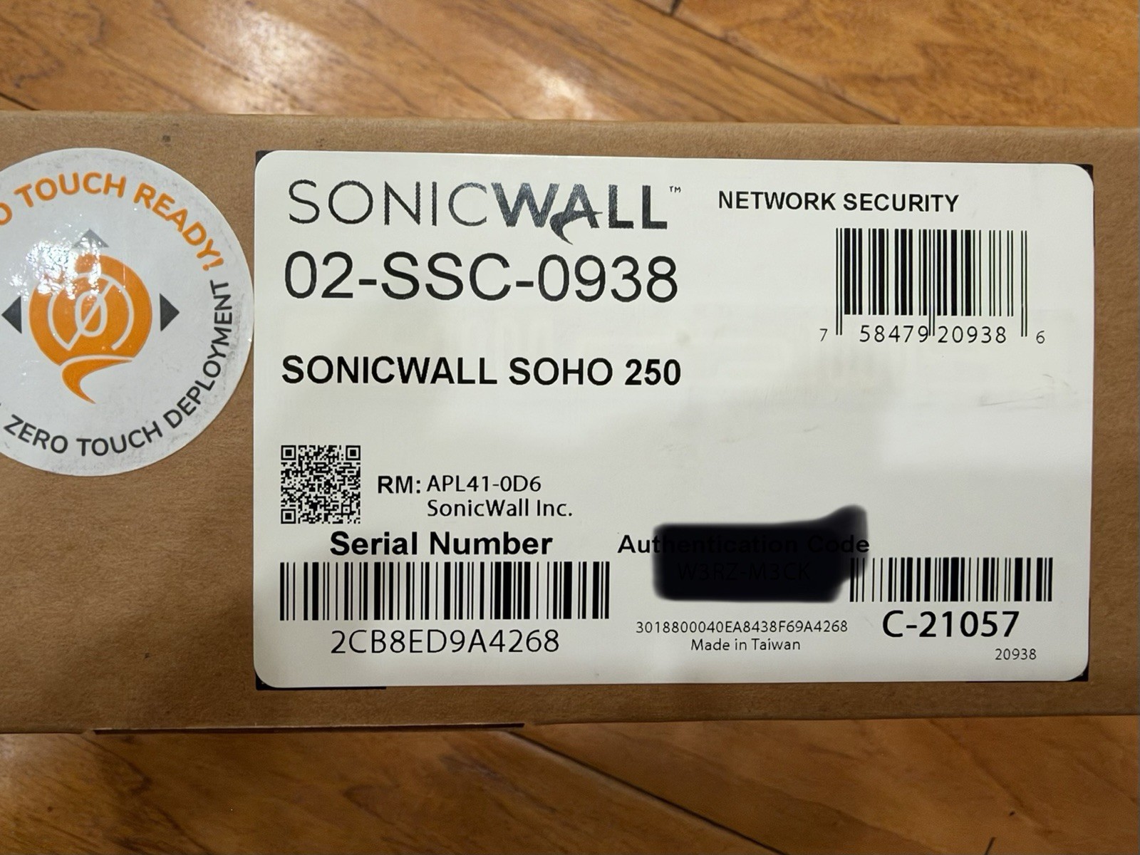 SonicWall SOHO 250 Internet Appliance 02-SSC-0938 BRAND NEW Open box