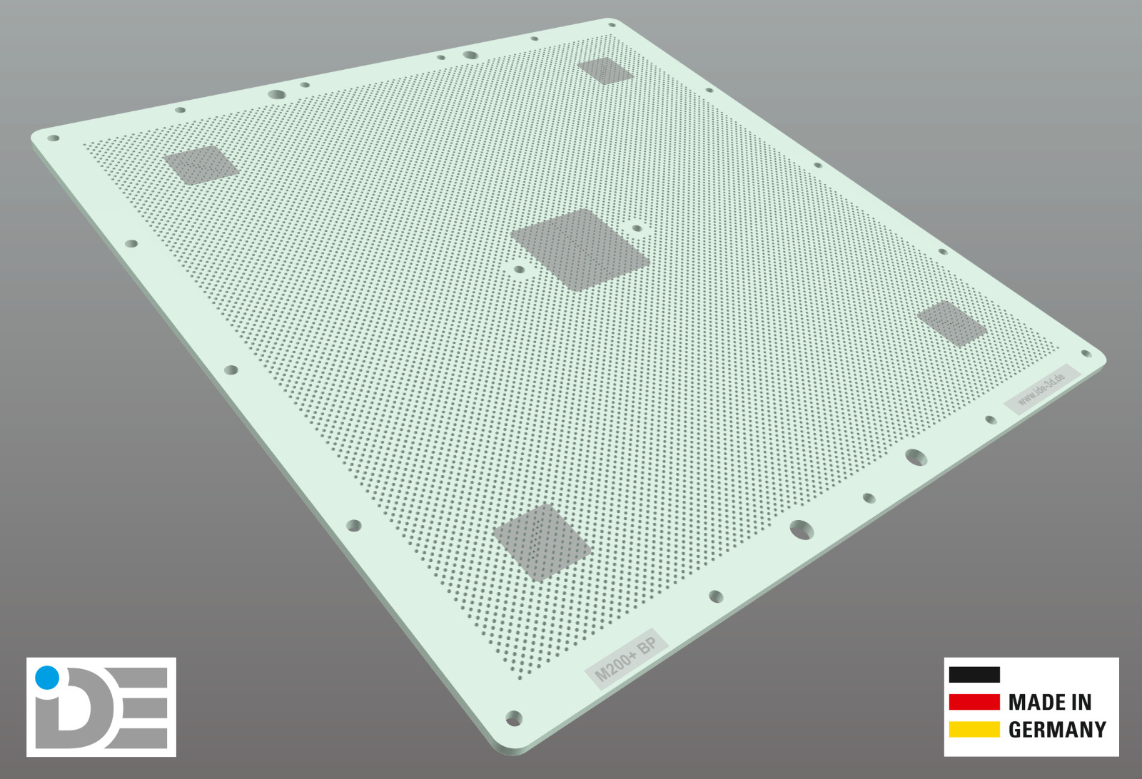 IDE Perforated Build Plate for Zortrax M200 Plus
