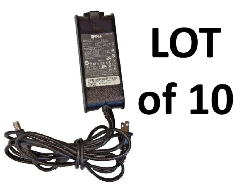 Lot of 10 - Dell 90W 19.5V 4.62A Power Supply AC Adapter Charger 7.4mm x 5.0mm