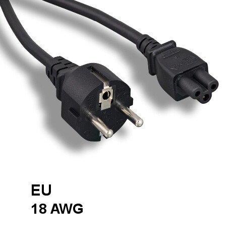 10PCS 6' EU Europe 3 Prong Notebook AC Power Cord IEC60320 C5 to CEE 7/7 SCHUKO
