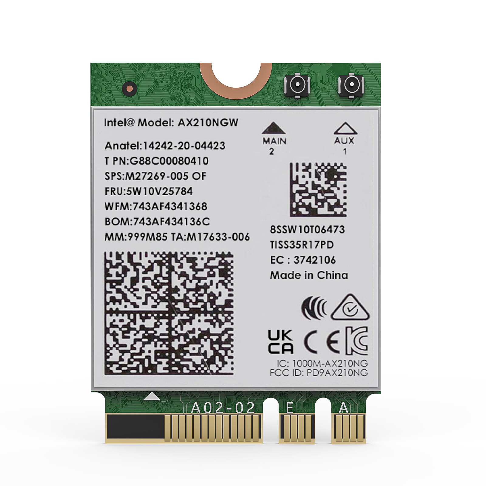 WiFi 7 BE8800 PCIe Network Card for Desktop PC AX5400 WiFi 6E Tri-Band Card