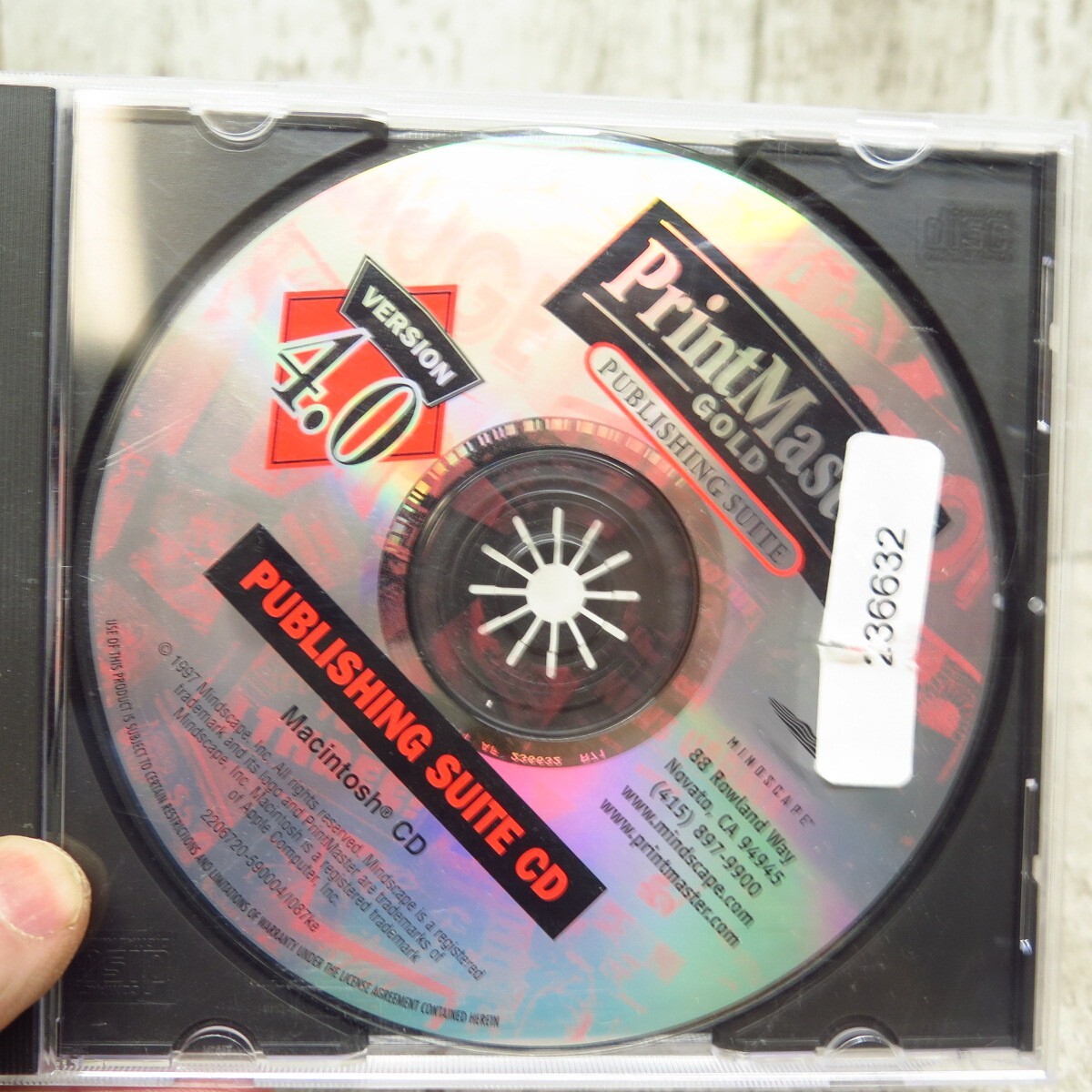 Vintage 1997 Mindscape Printmaster Gold Publishing  Suite CD ROM for Macintosh