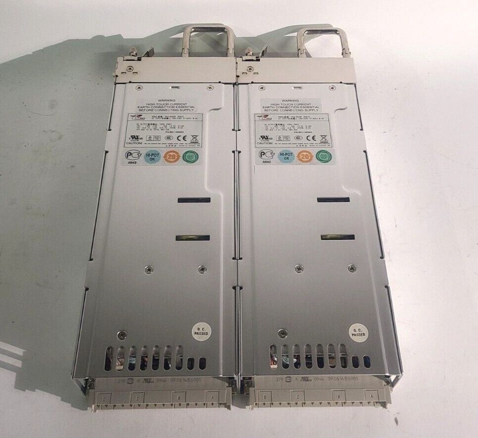 Lot of 2 EMACS M1W-6500P 500W Server Power Supplies