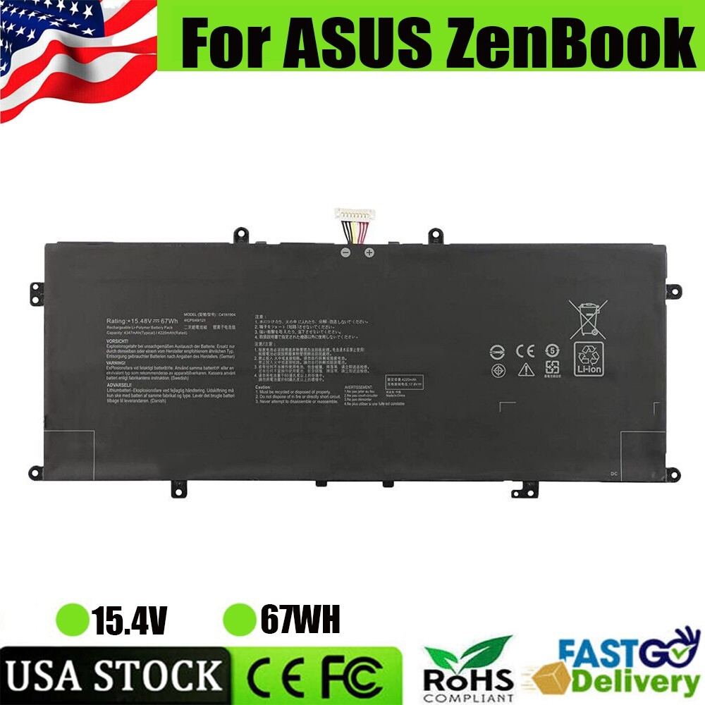 NEW C41N1904 67WH BATTERY FOR ASUS ZENBOOK UX363JA-XB71T S13 UX393EA UX371EA US