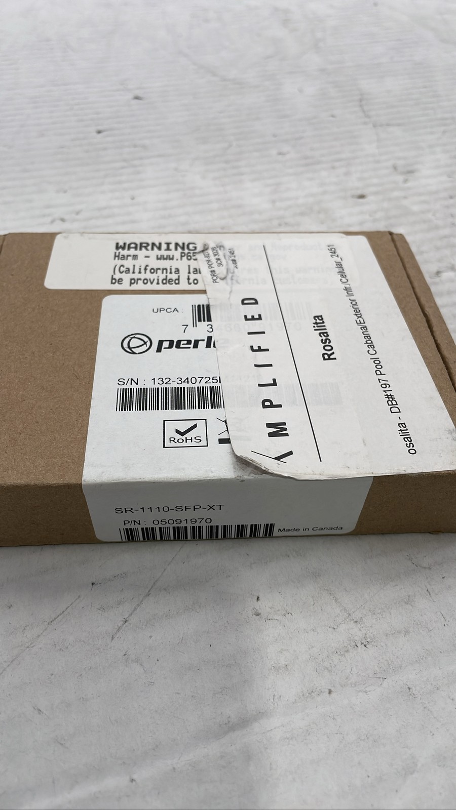 Perle SR-1110-SFP-XT Industrial Gigabit Media Converter 05091970 NEW