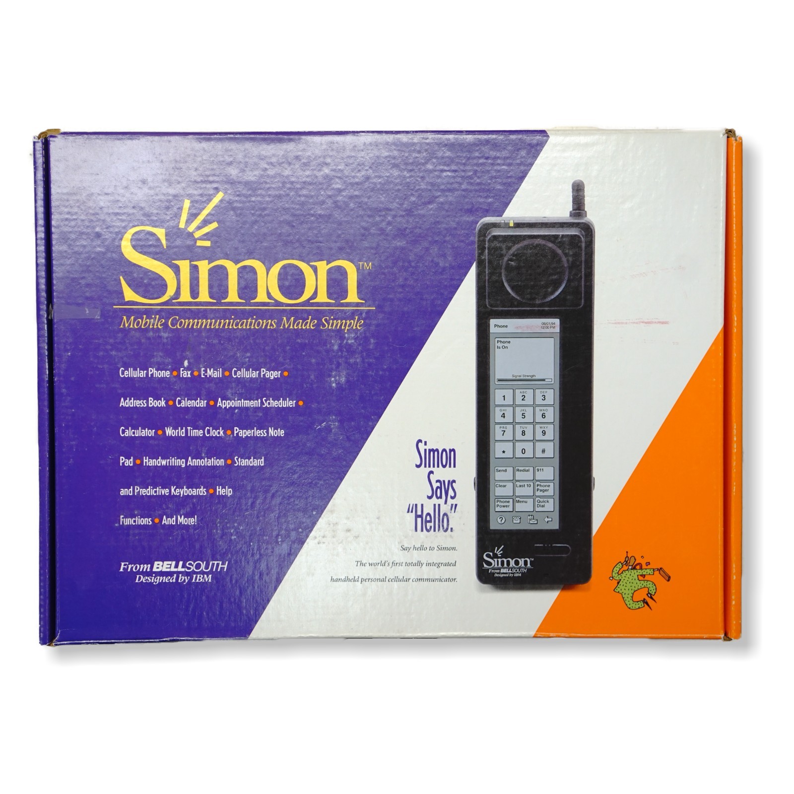 RARE Vintage IBM Simon Smartphone with ORIGINAL BOX - TESTED - MINT