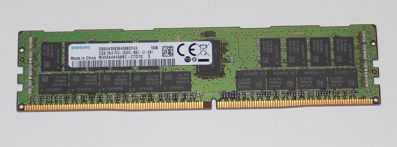 Samsung M393A4K40CB2-CTD7Q 32GB PC4-2666V DDR4 2Rx4 SERVER Memory MODULE