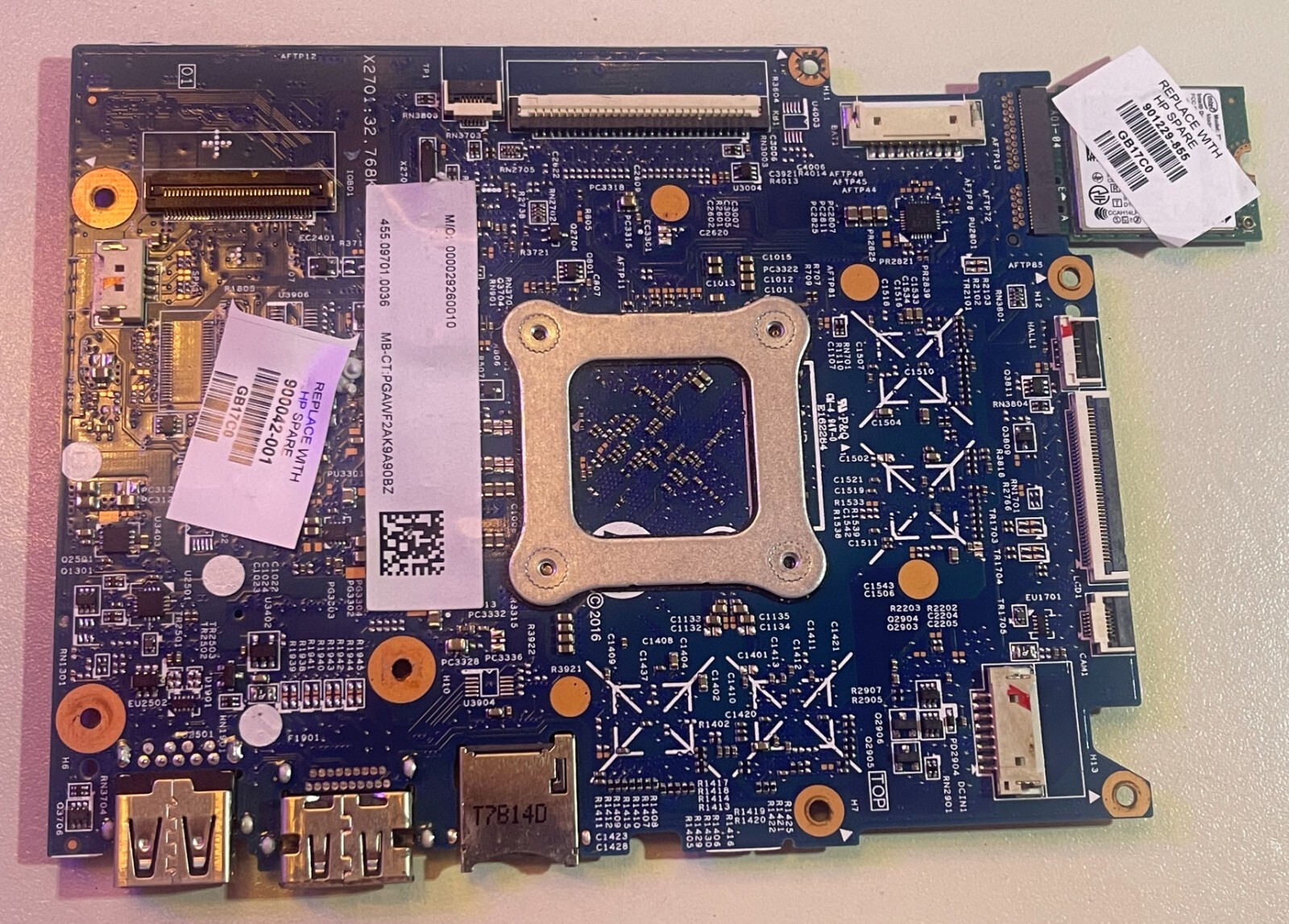 HP CHROMEBOOK 11-V010WM OEM INTEL MAINBOARD, 1.6, 4GB RAM, 16GB SSD, 900042-001