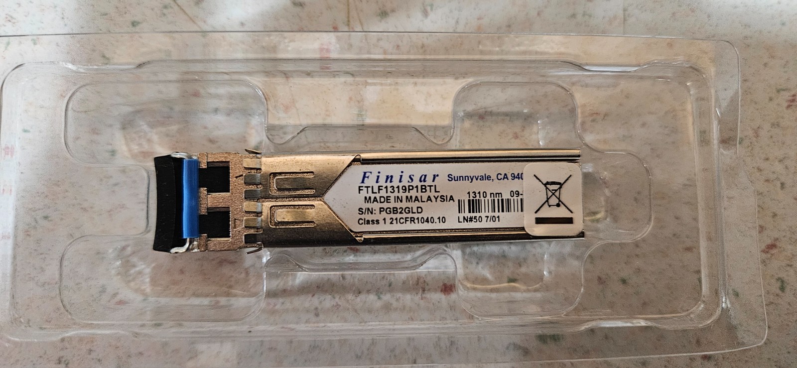 Brand new and original Finisar FTLF8519P3BTL 1.25G 850NM MM SFP